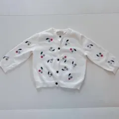 Bonpoint【18M】ボンポワンさくらんぼ刺繍カーディガン
