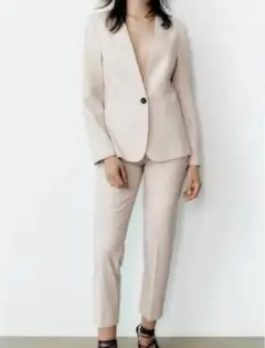 【新品タグ付】ZARA パンツスーツ上下　セットアップ