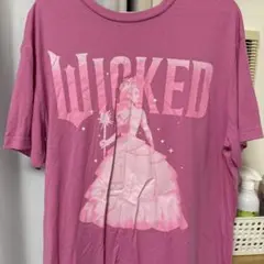 WICKED ウィキッド グリンダ 半袖Tシャツ ピンク XLサイズ