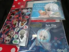 匿名配送★五条悟　3点　硬質カードケース　カスタムアクリルパーツ　ヘアクリップ