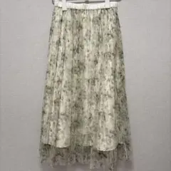 ロペピクニック　チュールプリントスカート