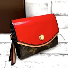 ルイヴィトン モノグラム ポルトフォイユ チュイルソー コンパクト 赤系