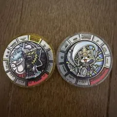 妖怪ウオッチ　ブシニャンシャドウサイド　レジェンドTメダル 妖怪メダル】ブシニャン(レジェンドメダル)(シャドウサイド) - メルカリ