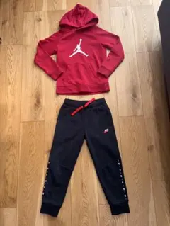 NIKE◆ナイキ　ジョーダン　スエット上下セット　110-116cm