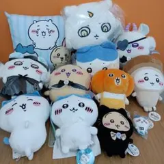 タグ付き ちいかわ ぬいぐるみ クッション まとめ売り 12点 ※ばら売り不可