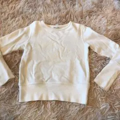トレーナー　白　120 BeBe