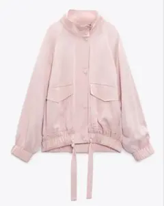 ZARA フルイド ボンバージャケット ポケット