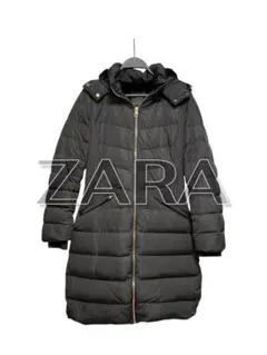 ZARA ダウンコート ブラック Mサイズ フード付き 防寒