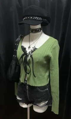 DAZY ☆ オリーブグリーントップス