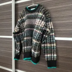 【used】J.J.COCHRAN 柄ニット