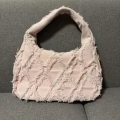 SHEIN ハンドバッグ デニム ピンク