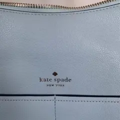 ケイトスペード 水色　レザー　ワンショルダー バック