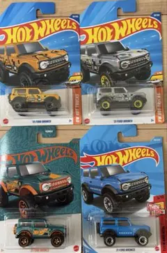 Hot Wheels '21 Ford Bronco 4台セット