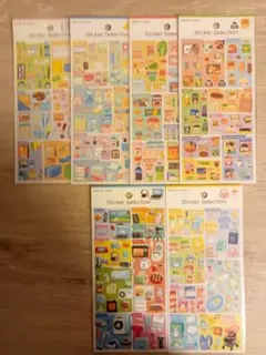 StickerSelection デザインシール ステッカー ミニチュア セリア