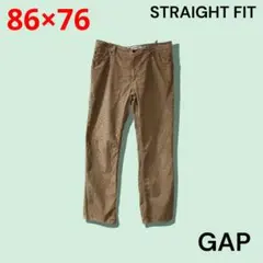GAP　STRAIGHT FIT　コーディロイパンツ　ベージュ　86×76のサムネイル