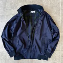 Y2K TEIJIN MEN’S SHOP スイングトップ L 紺 裏チェック柄