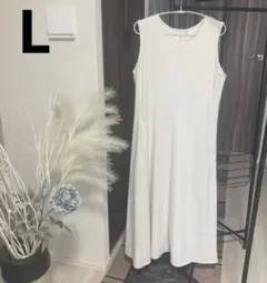 美品　UNIQLO ユニクロ　夏　人気　ウルトラストレッチロングワンピース　L