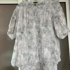 Cocodeal 花柄シアーブラウス 半袖のサムネイル