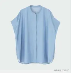 PLST プラステ　シャンブレーシャツ　М　ブルーのサムネイル