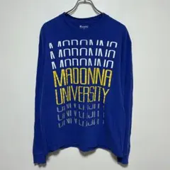 champion マドンナ大学　ロングスリーブTシャツ　グッドデザインプリント
