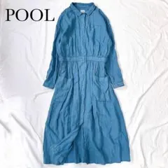 IDÉE POOL いろいろの服 リネン 100% アトリエシャツワンピース