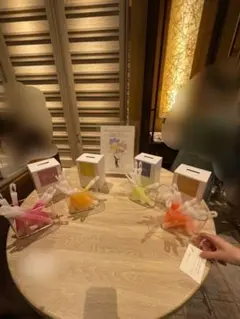 ⭐︎結婚式⭐︎ドレス色当て⭐︎オシャレ投票箱セット⭐︎カリグラフィーで候補色文字入れ⭐︎