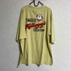 Kellogg's ケロッグ BIGサガラ刺繍 Tシャツ レトロVintage