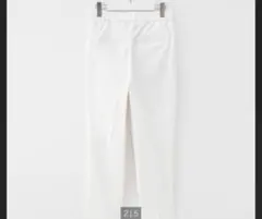 新品 プラステ リネンブレンドスティックパンツ　白