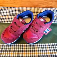 new balance 373 赤 ネイビー キッズシューズ 15.5cm