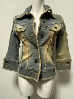 ANAP ダメージデニム　デニムジャケット　S size