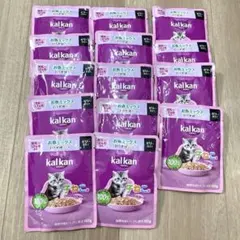kalkan 子ねこ用 お魚ミックス まぐろ・かつお・たい入り 12袋のサムネイル