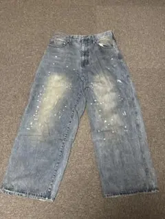 2000's archive paint grunge denim pants - メルカリ
