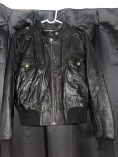 Archive leather fur jacket swag y2k - メルカリ