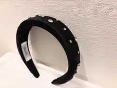 Darich ビジュー付き カチューシャ ブラックのサムネイル