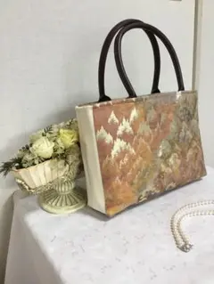 花ぷらら・洋服でも着物でも使える・ハンドメイド・リメイク・帯・トートバッグ276