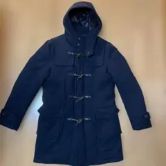 ナノユニバース別注 西川ダウン ウールダッフルコート ブラック