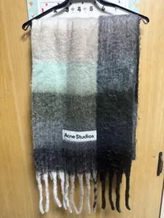 Acne Studios モヘアチェックスカーフ　マフラー