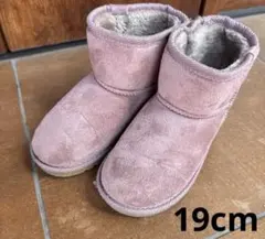 アプレレクール　ムートンブーツ　ピンク色　19cm