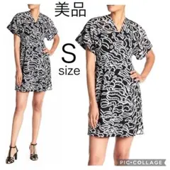 新品同様ダイアンフォンファステンバーグ シースルージャカード ラップワンピース