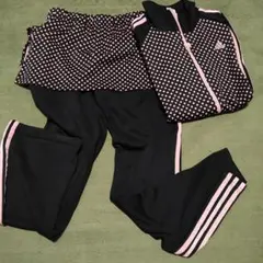 adidas ドット柄 ジャージセット