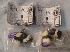 夏目友人帳 ニャンコ先生 ガチャガチャ 日本の民芸 2個セット　シーサー