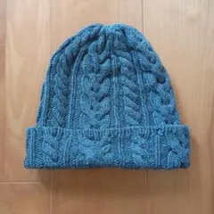 【値下げ】ハンドメイド　手編み　ニット帽
