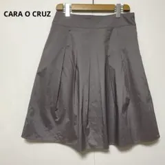 CARA O CRUZ キャラオクルス レリアン グレー フレアスカート 11