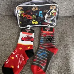 カーズデザイン キッズ靴下 15-20cm ポーチ