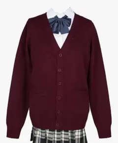 JK制服 カーディガン ワイン XXL