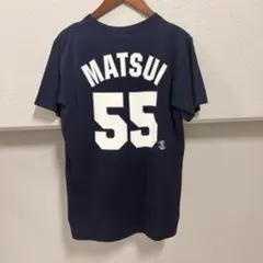 【希少】Majestic ヤンキース 松井秀喜 55 Tシャツ ネイビー Mのサムネイル