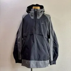 神配色！90s 00s NIKE ナイキ アノラックパーカー XL 黒 グレー