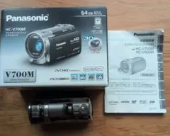 正規品 Panasonic HC-V700M ビデオカメラ 本体 ブラック - メルカリ