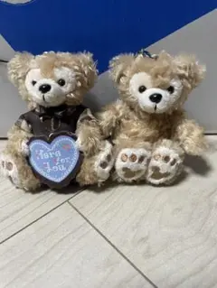 ダッフィー ぬいぐるみストラップ 2個セット