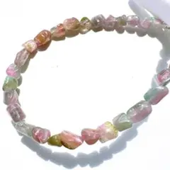 パステル　トルマリン　ウォーターメロン　ブレスレット　天然石　パワーストーン